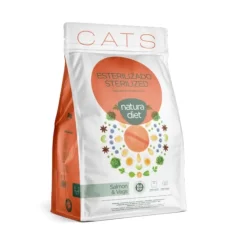 Natura Diet Sterilized Salmón y Vegetales pienso para gatos Online
