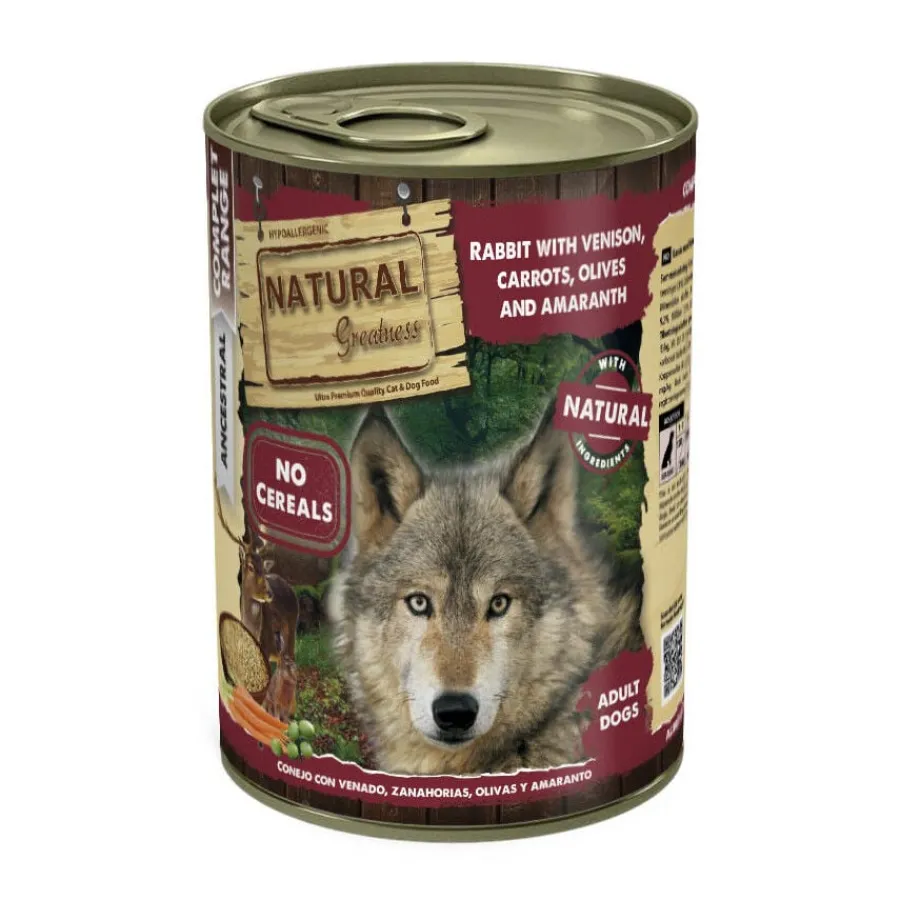 Natural Greatness Conejo con Venado Lata para perros Online