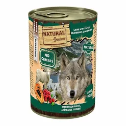 Natural Greatness Cordero con Papaya lata para perros New