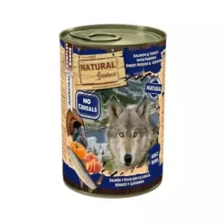 Natural Greatness Salmón y Pavo lata para perros Outlet