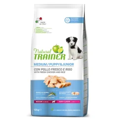 Natural Trainer Puppy&Junior Medium Pollo pienso para perros Discount