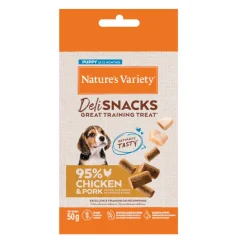 Nature's Variety Bocaditos Deli Snacks Puppy Pollo y Cerdo para perros Best