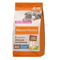 Nature's Variety Healthy Grains Kitten Pescado Blanco pienso para gatitos