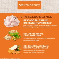 Nature's Variety Healthy Grains Adult Medium Maxi Pescado Blanco pienso para perros Best
