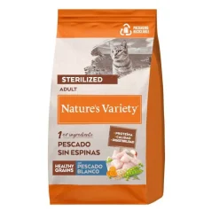 Nature's Variety Healthy Grain Sterilized Pescado Blanco pienso para gatos Outlet