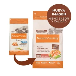 Nature's Variety Healthy Grains Adult Sterilised Salmón pienso para gatos
