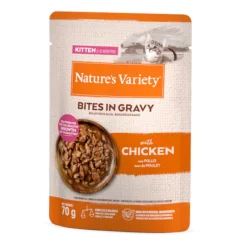 Nature's Variety Kitten Bocaditos de Pollo Sobre en Salsa para gatos Hot