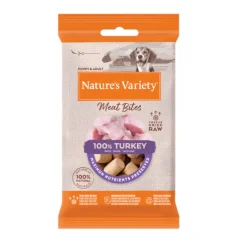 Nature's Variety Meat Bites Bocaditos de Pavo Liofilizado para perros Hot