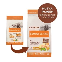 Nature's Variety No Grain Adult Medium Maxi Pollo pienso para perros Outlet