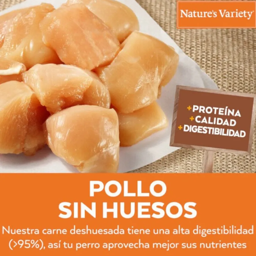 Nature's Variety No Grain Adult Mini Pollo pienso para perros Outlet