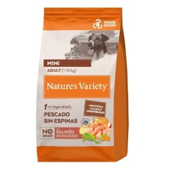 Nature's Variety No Grain Adult Mini Salmón pienso para perros Outlet