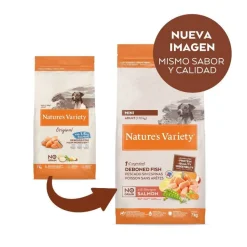 Nature's Variety No Grain Adult Mini Salmón pienso para perros Outlet