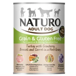 Naturo Adult Grain Free Pavo con Verduras lata para perros Discount