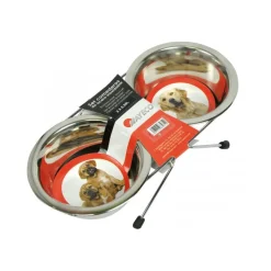Nayeco comedero elevado doble de acero inoxidable para perros Online