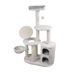 Nayeco Season Árbol Rascador Blanco de tres niveles para gatos Hot
