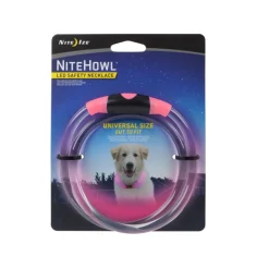 Nite Ize NiteHowl Collar de Seguridad LED Rosa para perros