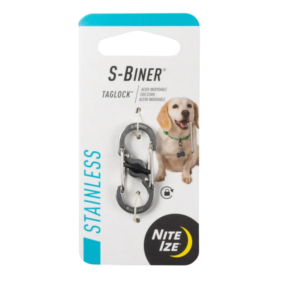 Nite Ize S-Biner TagLock Mosquetón para perros Hot