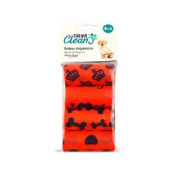 Nova Clean Bolsas Rojas para heces de perros - Pack 4 Clearance