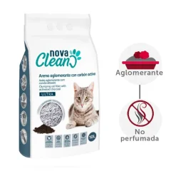 Nova Clean Ultra Lecho Aglomerante Carbón para gatos Discount