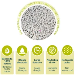 Nova Clean Ultra Natural Arena Aglomerante para gatos