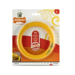 Nylabone Extreme Chew Ring Mordedor Redondo Sabor a Hamburguesa para perros Clearance