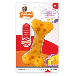 Nylabone Hueso Mordedor Resistente Sabor a Queso para perros New