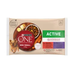 Purina One One Adult Mini Small Active Buey y Pato en Salsa sobre para perros Best