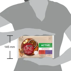 Purina One One Adult Mini Small Active Buey y Pato en Salsa sobre para perros Best
