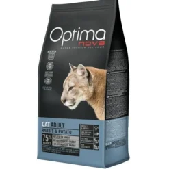 Optimanova Optima Nova Grain Free Conejo pienso para gatos Discount