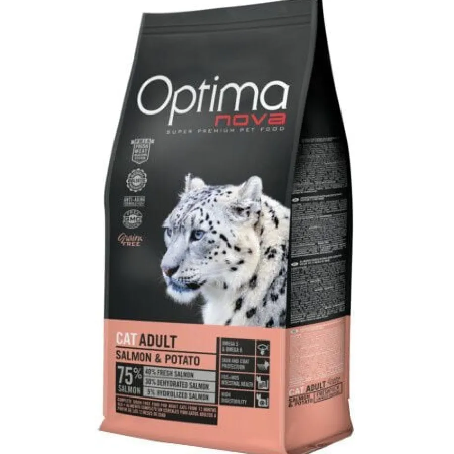 Optimanova Optima Nova Grain Free Salmón pienso para gatos Best