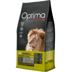 Optimanova Optima Nova Hairball Pollo y Arroz pienso para gatos