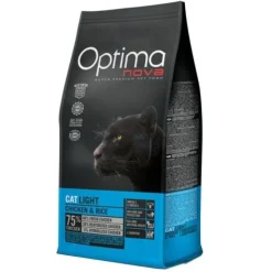 Optimanova Optima Nova Light Pollo y Arroz pienso para gatos Sale