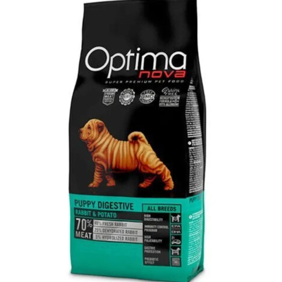 Optimanova Optima Nova Puppy Digestive Conejo pienso para cachorros Discount