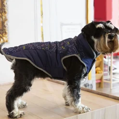 Outech Abrigo Azul con Estampado de Huesos para perros Hot