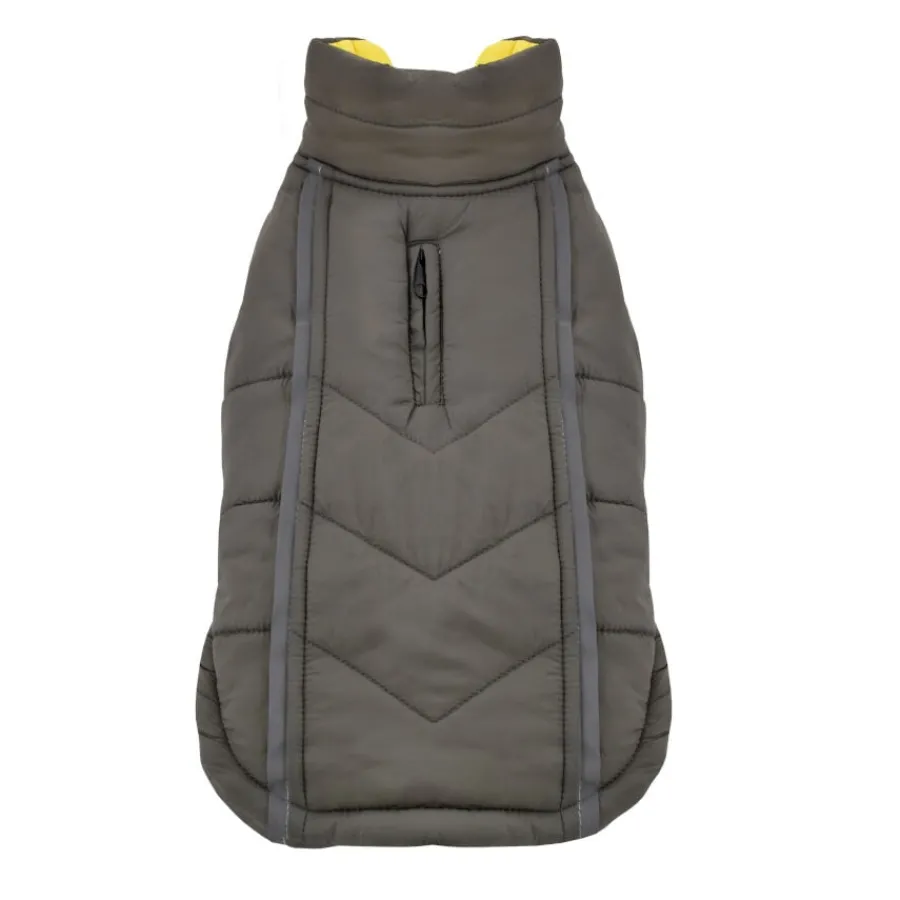 Outech Abrigo Reversible Gris y Amarillo para perros Clearance