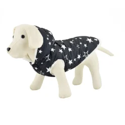 Outech Chubasquero de estrellas con borreguito para perros Online