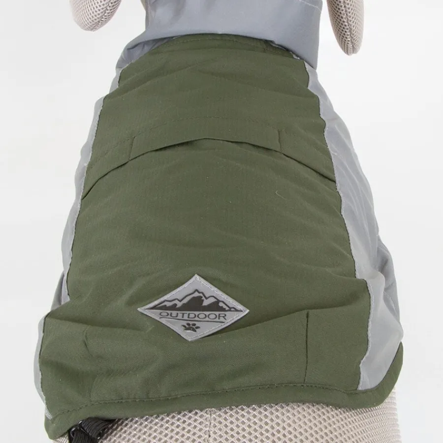 Outech Dakar Impermeable verde para perros Outlet