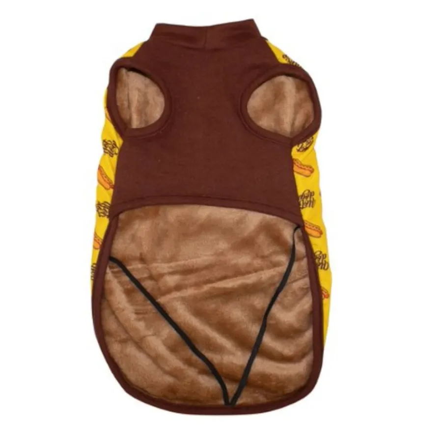 Outech Fleece Hot Dog Sudadera Amarilla para perros Best