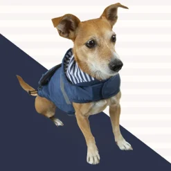 Outech Impermeable con Bolsillo Azul Marino para perros New