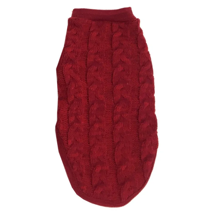 Outech Jersey rojo de trenza para perros Hot