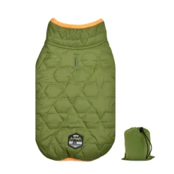 Outech Padded Star Abrigo Verde para perros