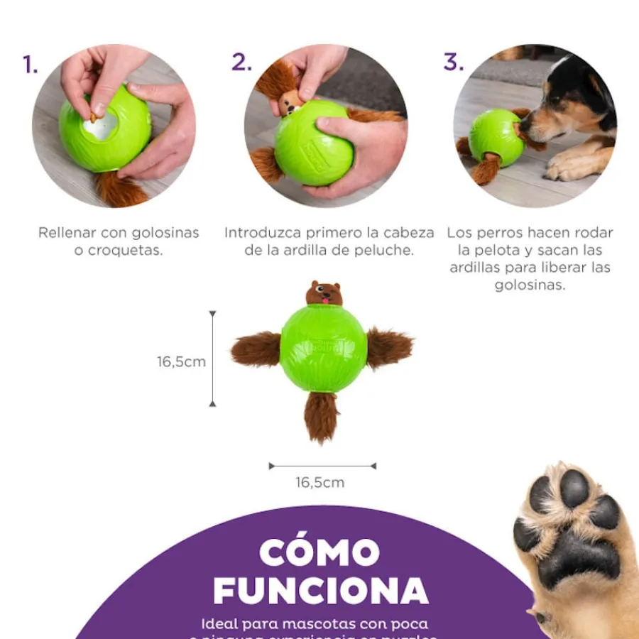 Outward Hound Snuffle n’ Treat Pelota Interactiva Portagolosinas para perros Online