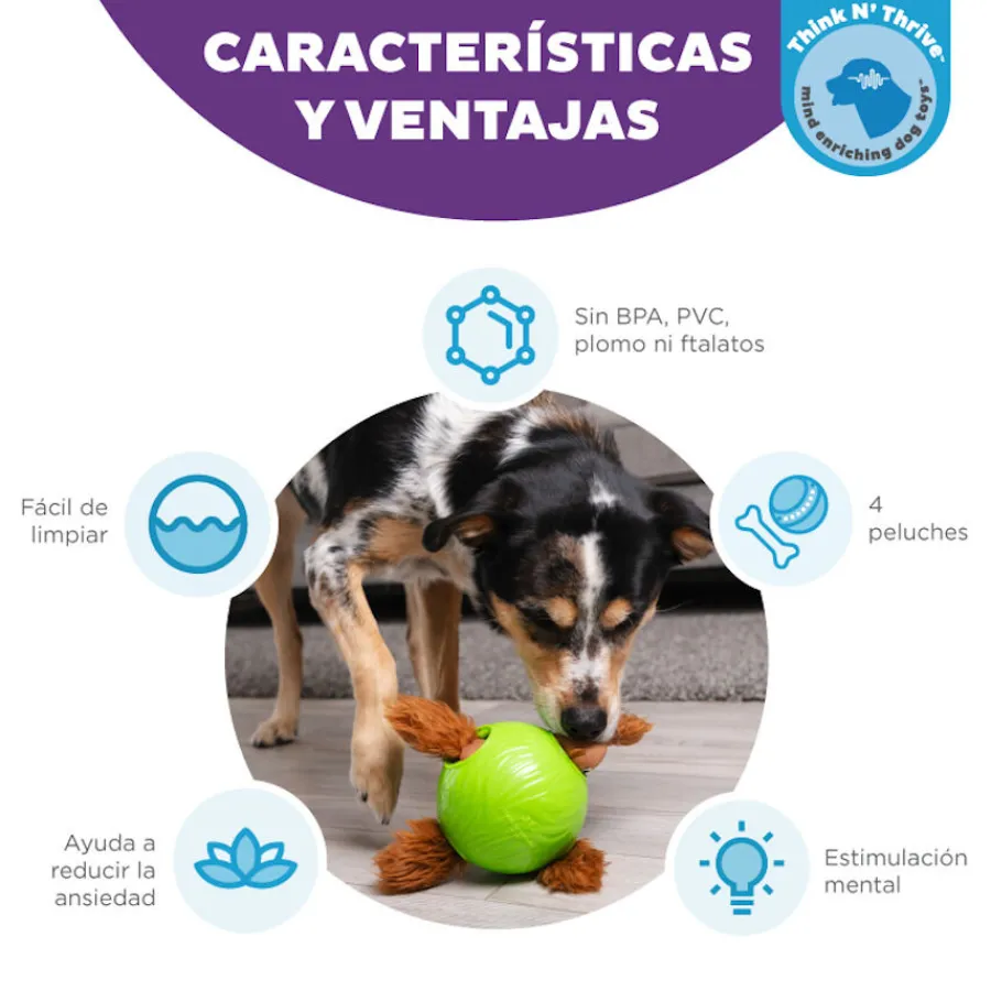 Outward Hound Snuffle n’ Treat Pelota Interactiva Portagolosinas para perros Online