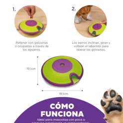 Outward Hound Treat Maze Disco Interactivo para perros