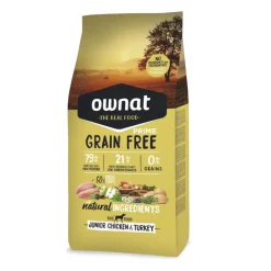 Ownat Junior Prime Grain Free Pollo y Pavo pienso para perros Sale
