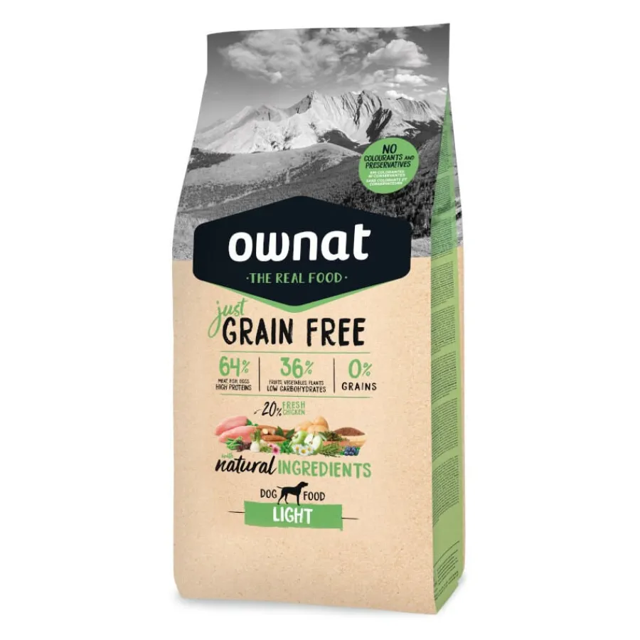 Ownat Just Grain Free Adulto Light pienso para perros Online
