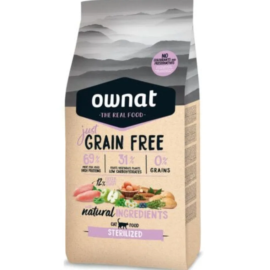 Ownat Just Grain Free Sterilized pienso para gatos Clearance