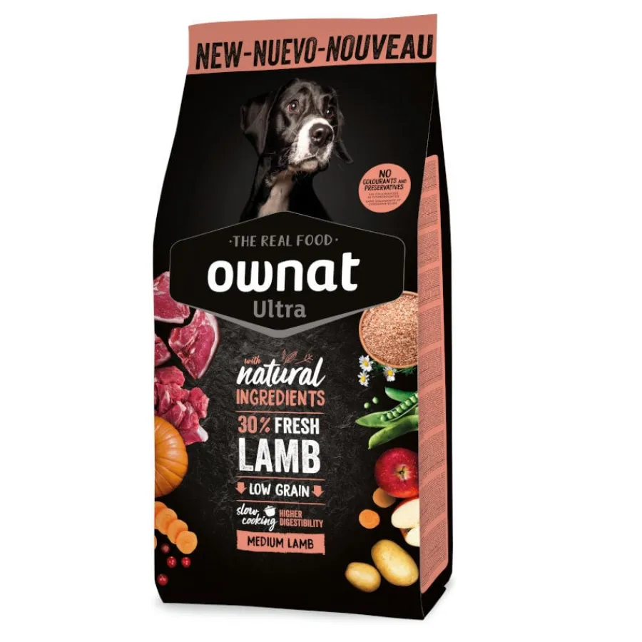 Ownat Medium Ultra Cordero y Arroz pienso para perros Sale