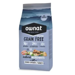 Ownat Senior Prime Grain Free Pollo y Pavo pienso para perros Outlet