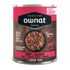 Ownat Wetline Buey y Salmón lata para perros Best